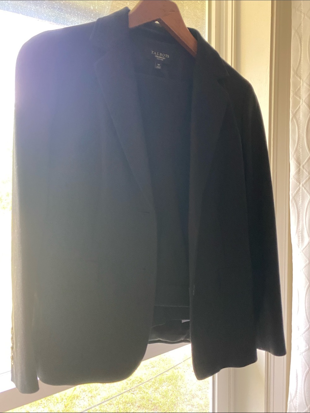 Talbots Black Women's Petite Blazer - Tailored Single-Breasted with Pants